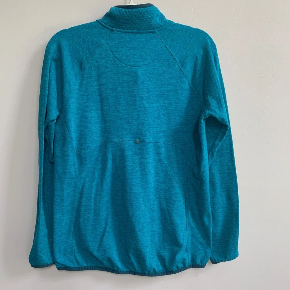 LL Bean 1/4 Zip Fleece Top Women's S Blue Hike Camp Long Sleeve Outdoor Pullover - Picture 7 of 8